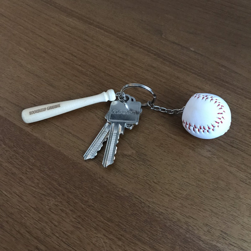 Sleutelhanger honkbal knuppel
