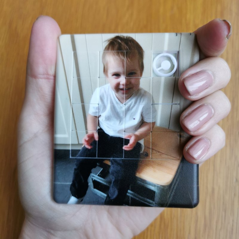 Mini puzzel met foto