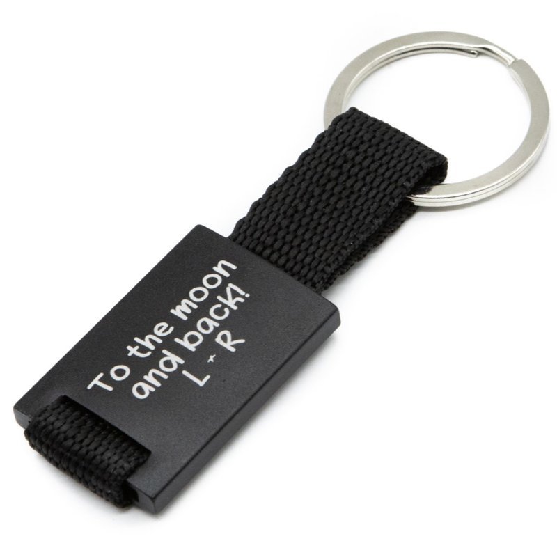 Sleutelhanger hang it zwart