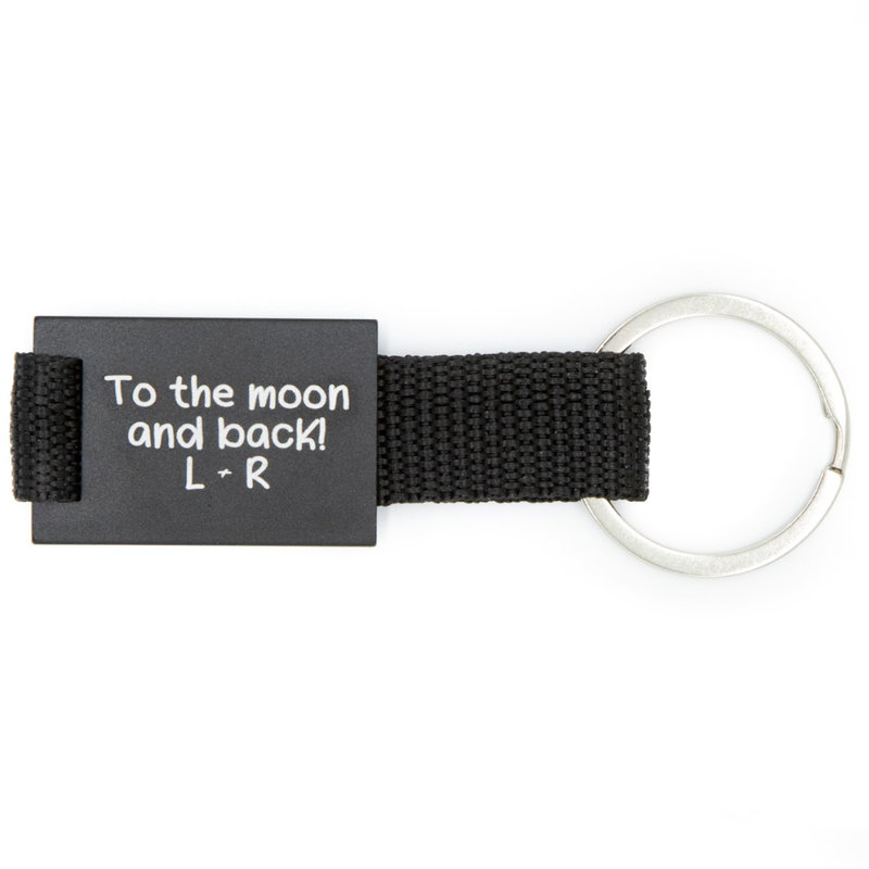 Sleutelhanger hang it zwart