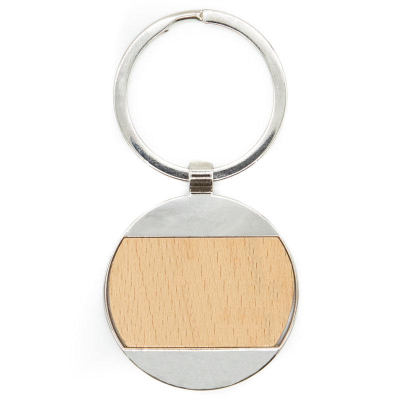 Sleutelhanger bamboe round