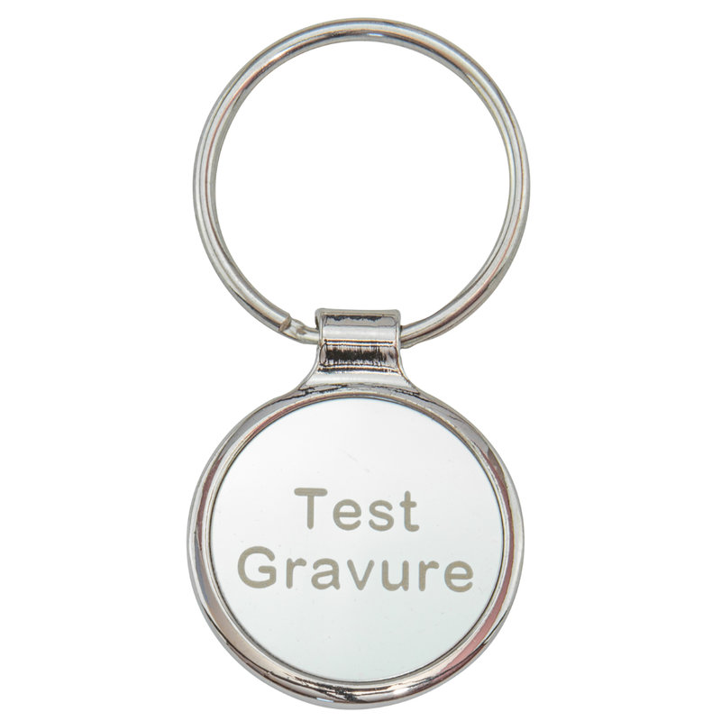 Sleutelhanger chrome round