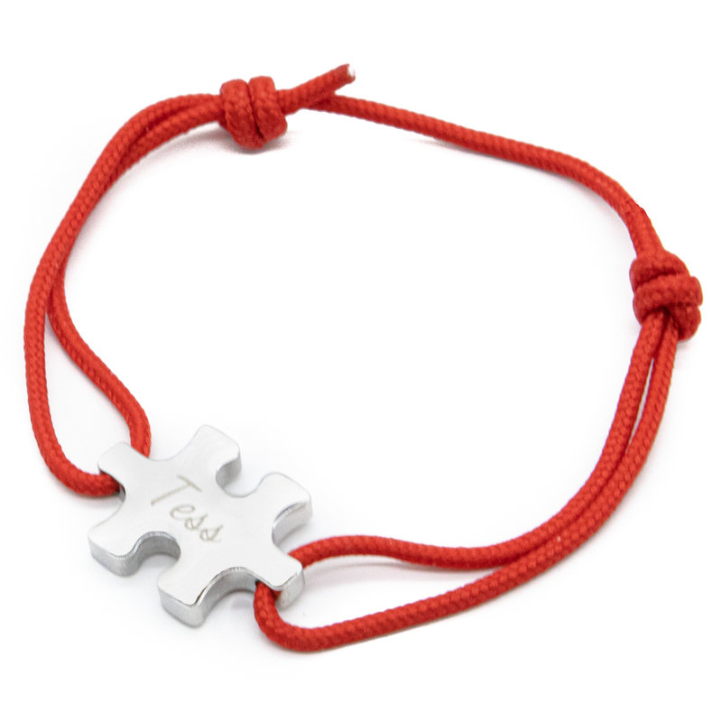 Armband puzzel rood