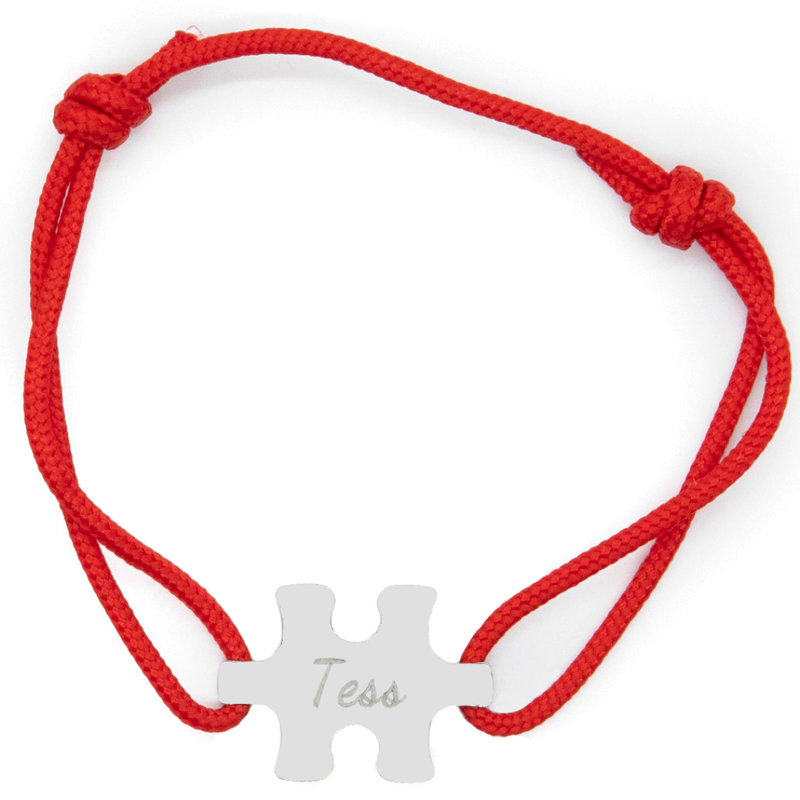 Armband puzzel rood