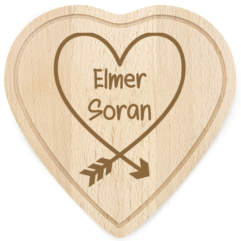 Houten hart 16 cm x 16 cm