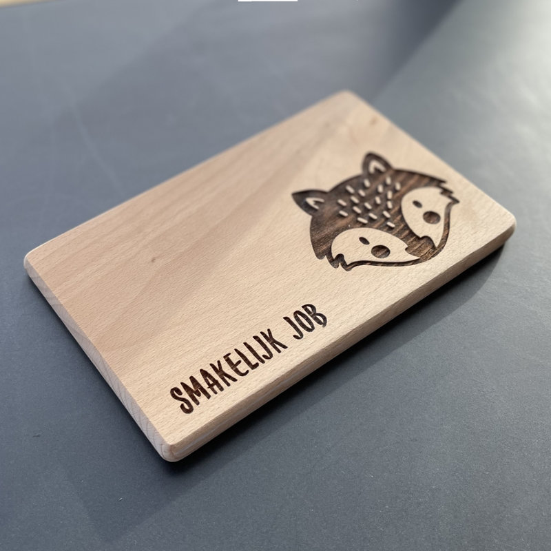 Houten snijplank 20 cm x 13 cm