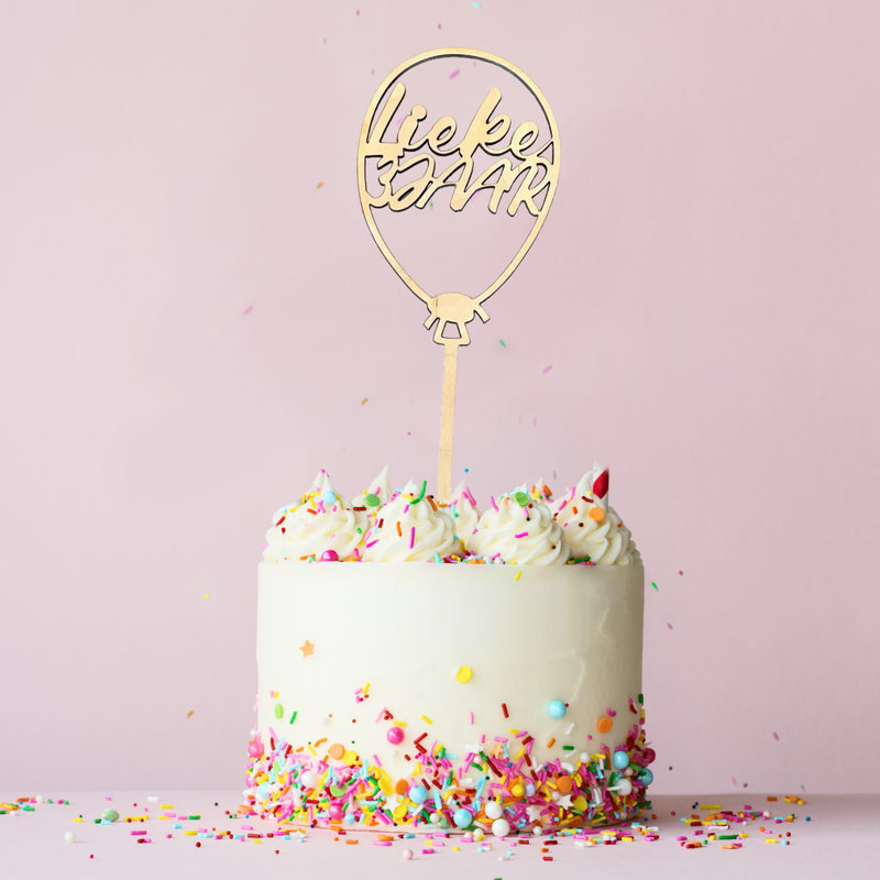 Taarttopper gepersonaliseerd ballon