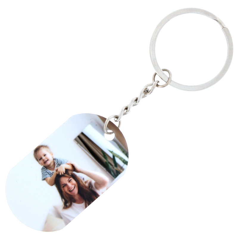 Sleutelhanger met foto dogtag