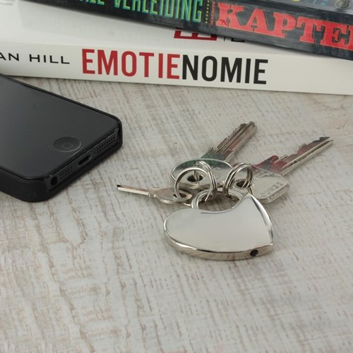 Sleutelhanger chrome hart