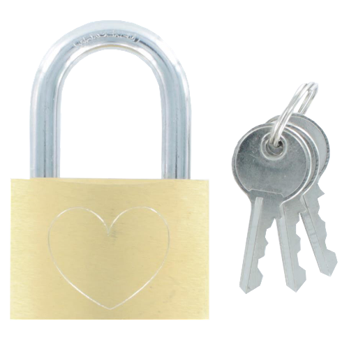 Hangslot liefdesslot 40 mm hart