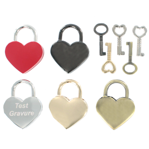 Hangslot liefdesslot hart