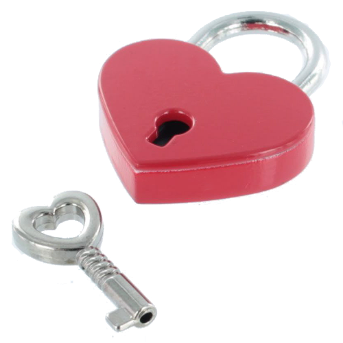 Hangslot liefdesslot hart