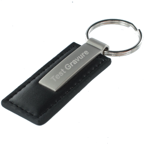 Sleutelhanger black line rectangle 2