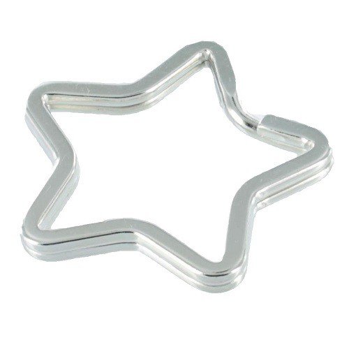 Sleutelhanger ring ster - Sterk sleutelring als leuke toevoeging aan je sleutelbos
