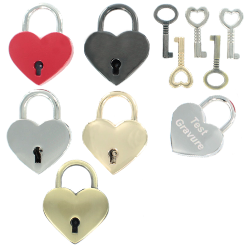Hangslot liefdesslot hart - Graveer je liefdes slot gratis - Kies uit meer dan 160 lettertypen+2300 illustraties - Welke tekst komt er op jouw slot?