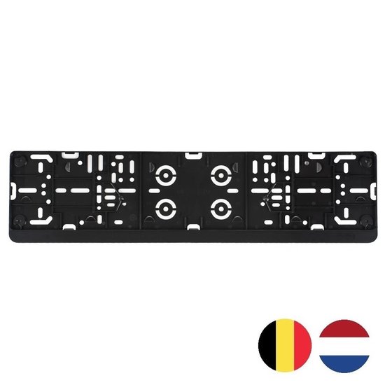 Auto kentekenplaathouder met eigen tekst Nederland en België (ENKEL DE HOUDER!)