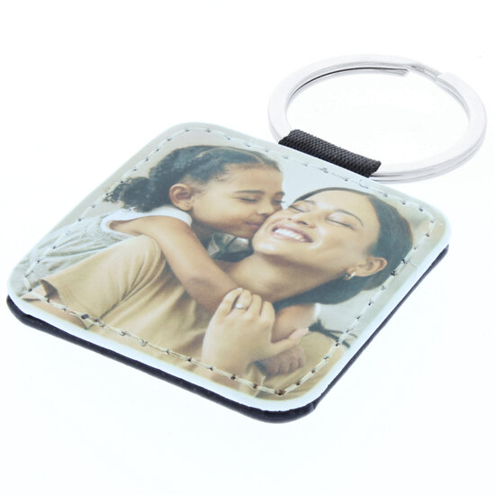 Sleutelhanger met foto vierkant